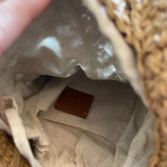 Zara beige shoulder bucket bag - Picture 2 of 3